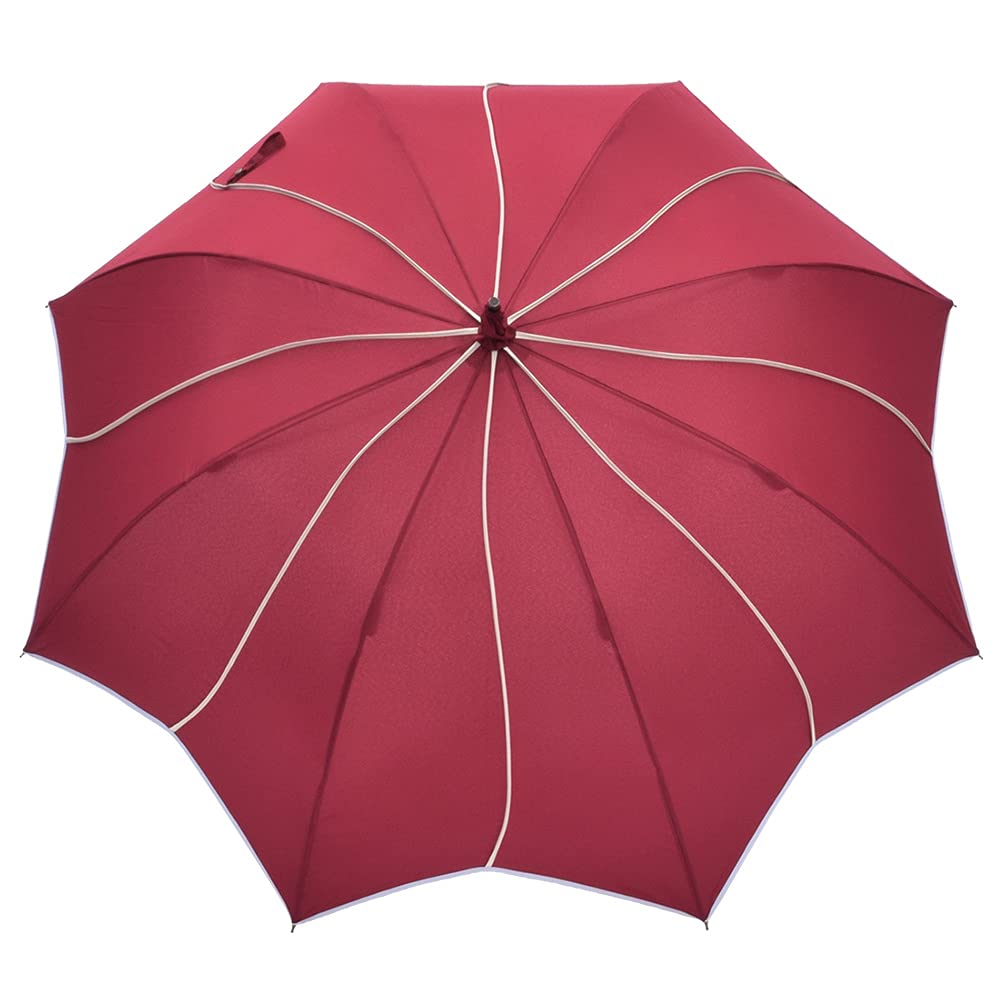 Floare mare Lung Dificil de obținut cu țevi [Chinoiserie Modern] Umbrelă, damă, motiv, umbrelă, adâncă, umedă, (roșu)