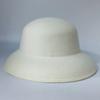 Witte wollen emmerhoeden voor dames hoed Britse Stijl Ronde hoed Floppy rode Kerkhoed elegante koepel vissershoed vintage Gaas