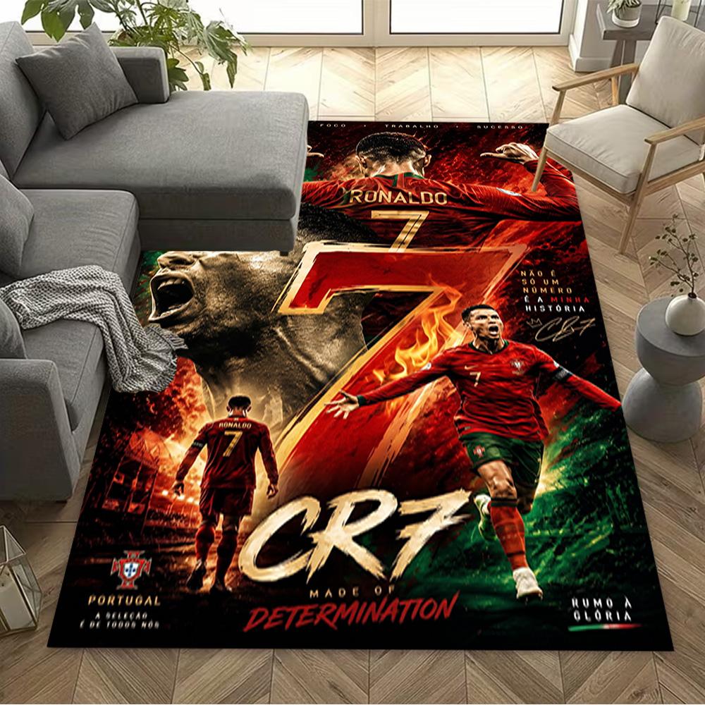 Crz Football Legends Carpet Perfect for Game Room Playrooms Dormitory Decorate room Anti-slip Rug Decorate Offices Spiritual Gift