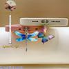 2D Flat 2pcs Beautiful Dragonfly and Butterfly 2D Plane Drawing Acrylic Mobile Phone Dustproof Plug