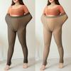 Large Size Fleece Lined Tights Women Leggings Winter Warm Thermal High Waist Pantyhose Opaque Faux Translucent Stockings