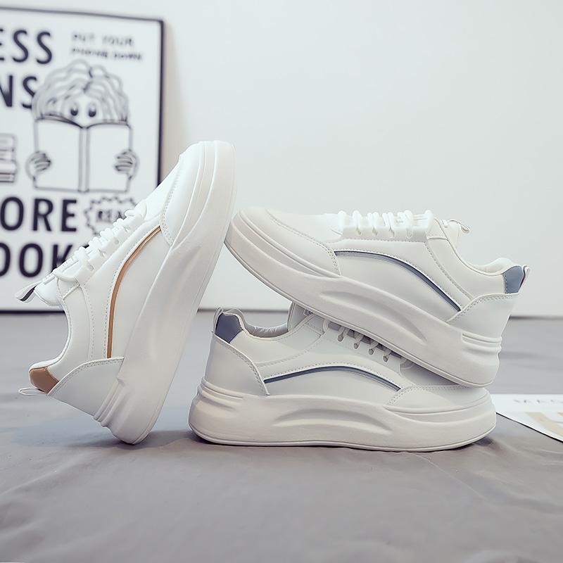 Fashion Shoes for Women's Sneakers Leather Shoes Casual Flats Sneakers Female Fashion Comfort Vulcanized Platform Shoes