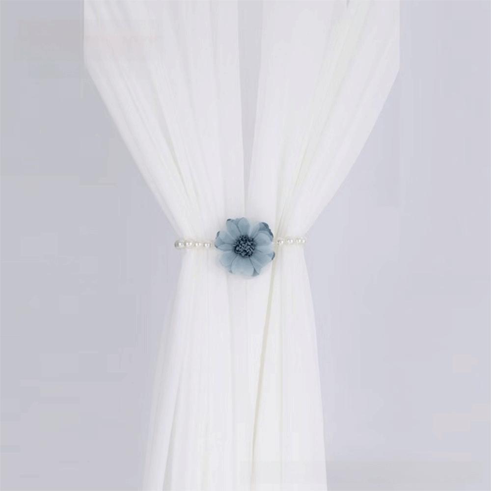 Flower Curtain Tiebacks Handmade Window Ties Creative Curtain Buckle  For Home Office Decorative