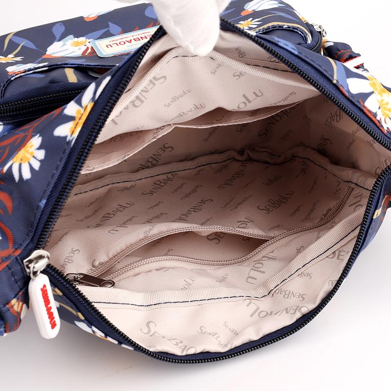 Women's Nylon Bag Printed Bag Small Bag Shoulder Crossbody Bag Middle-Aged Mother's Bag