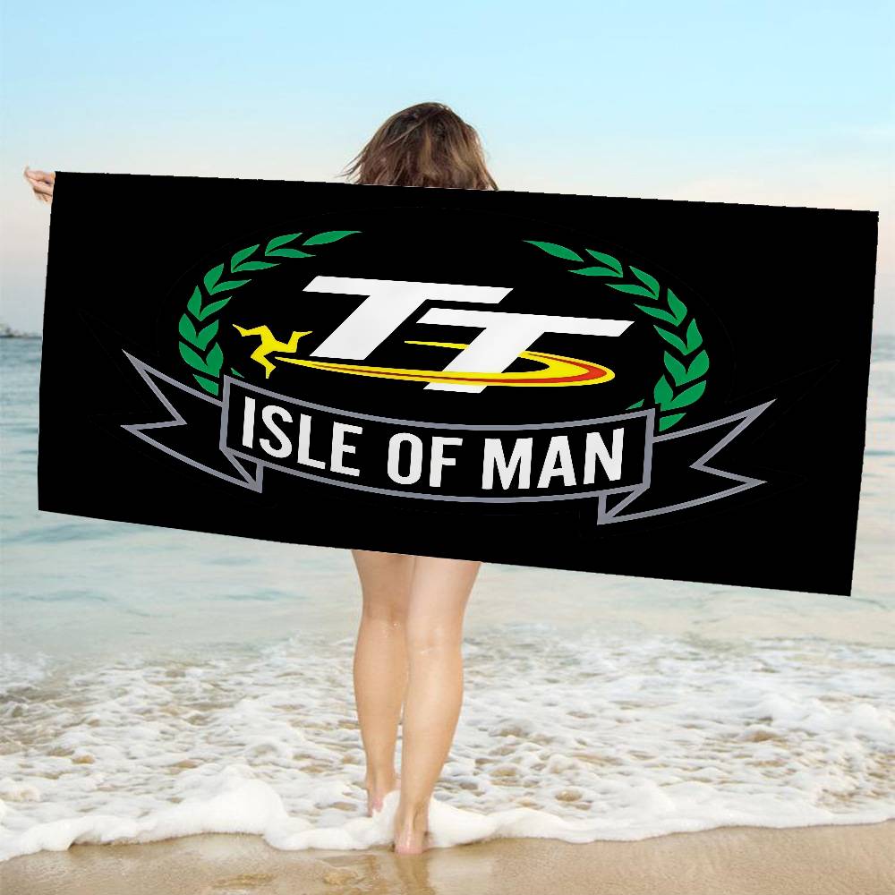 Asciugamano da Spiaggia Anime I-Isle Of Man TT Morbido Assorbente Lavetta Regali per Bambini Viaggio Campeggio Palestra