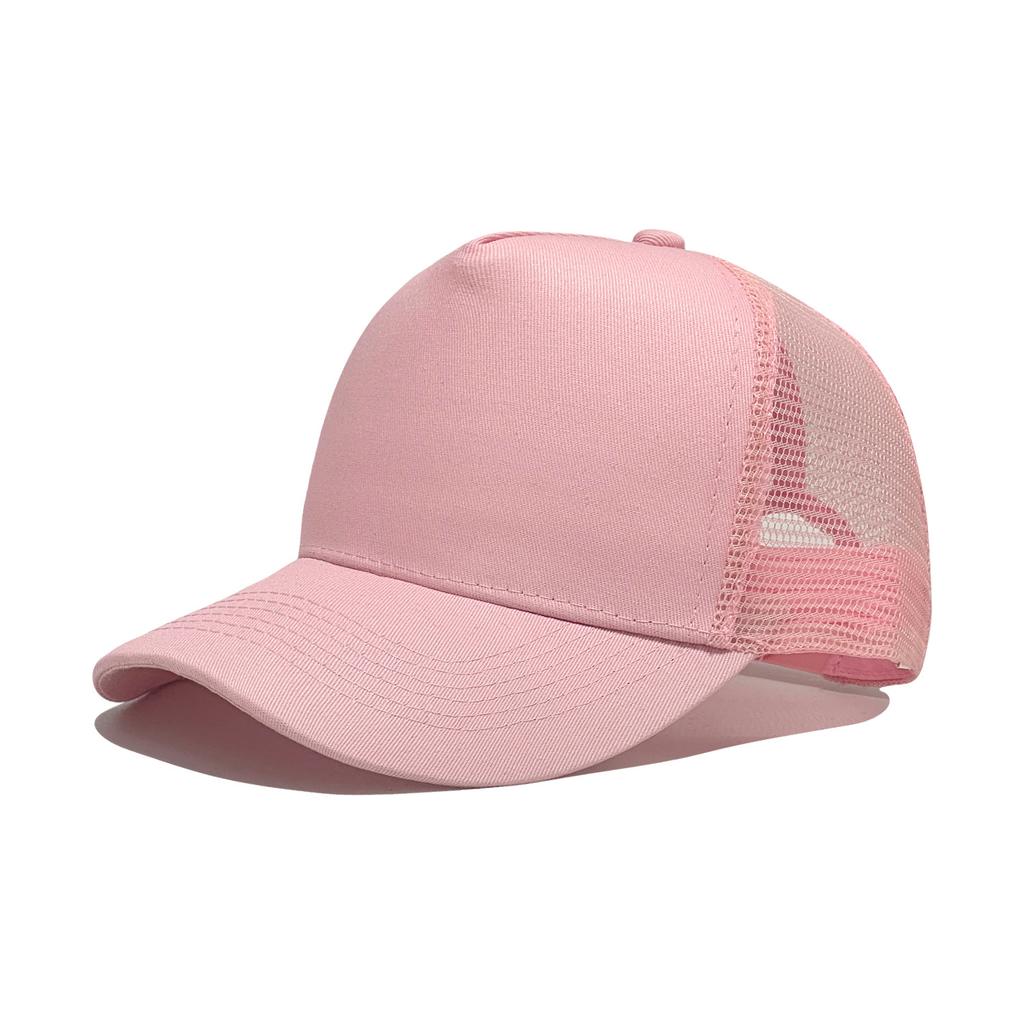 Solid Color Mesh Trucker Cap, Unisex Outdoor Breathable Baseball Cap, Available In Multiple Colors