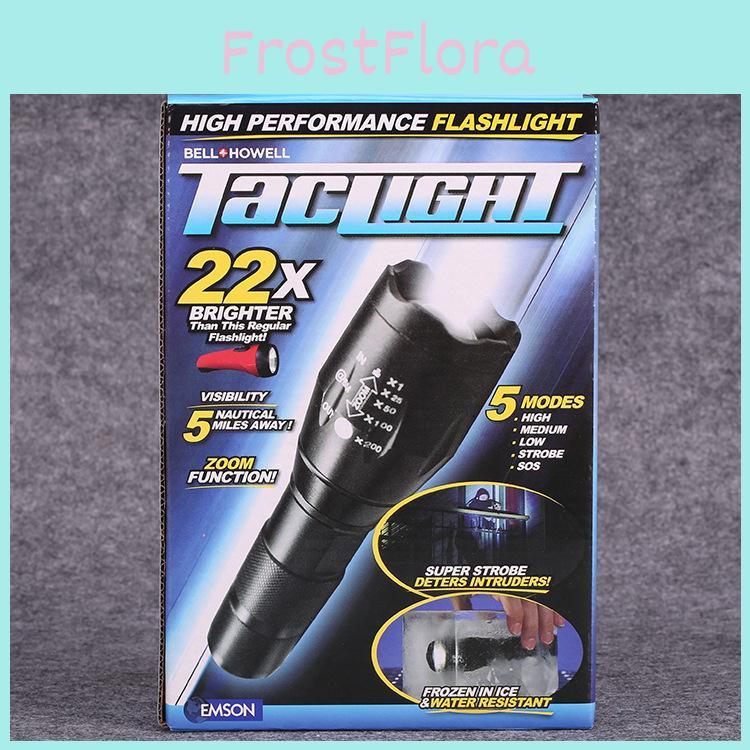 Highpowered Tactical Taclight Flashlight 40x Brighter Led Suitable Use Outdoor