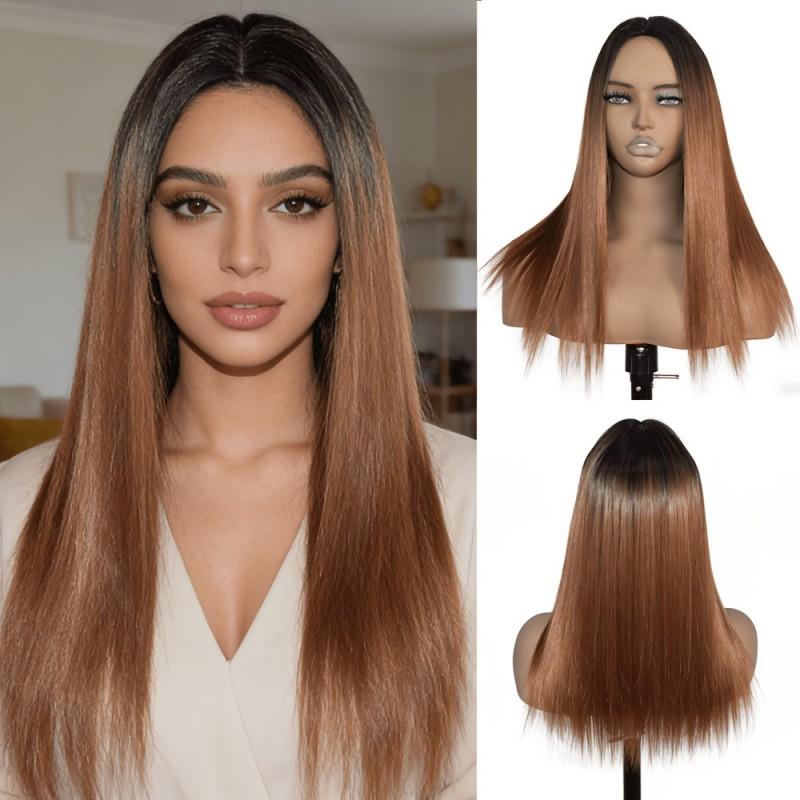 Short Wig Women Natural Look Paris Balayage Bob Curly Full Head Cover Modest Face Shaping