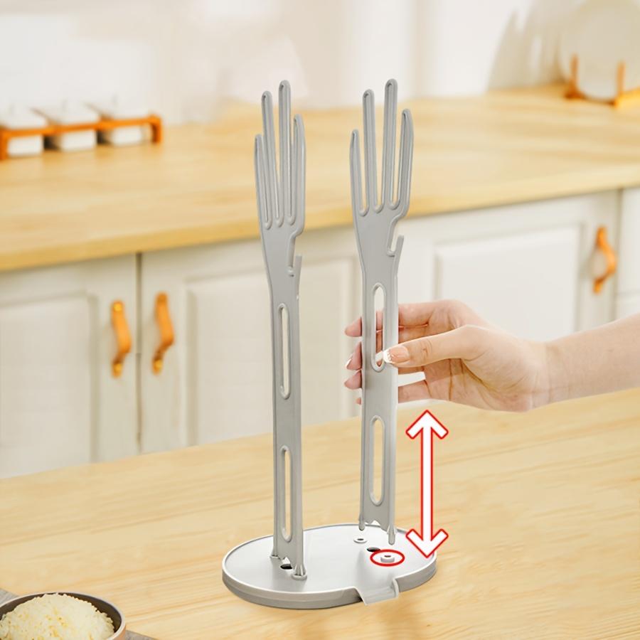 Kitchen Glove Stand Holder Rubber Glover Dryer Rack Towel Holder Drain Countertop Storage Rack Kitchen Sink Accessories Tool New