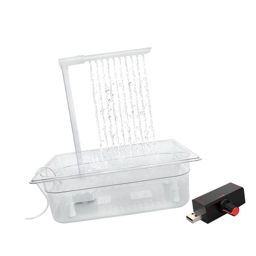 Automatic Bird Bathhouse Bathtub Parrots Shower Box with Multiple Tap Shower Multifunctional Bird Bathtub
