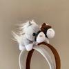 Exquisite Cartoon Horse Hair Hoop Mascot Pony New Year Headband Headwear Good Luck Headpiece Children