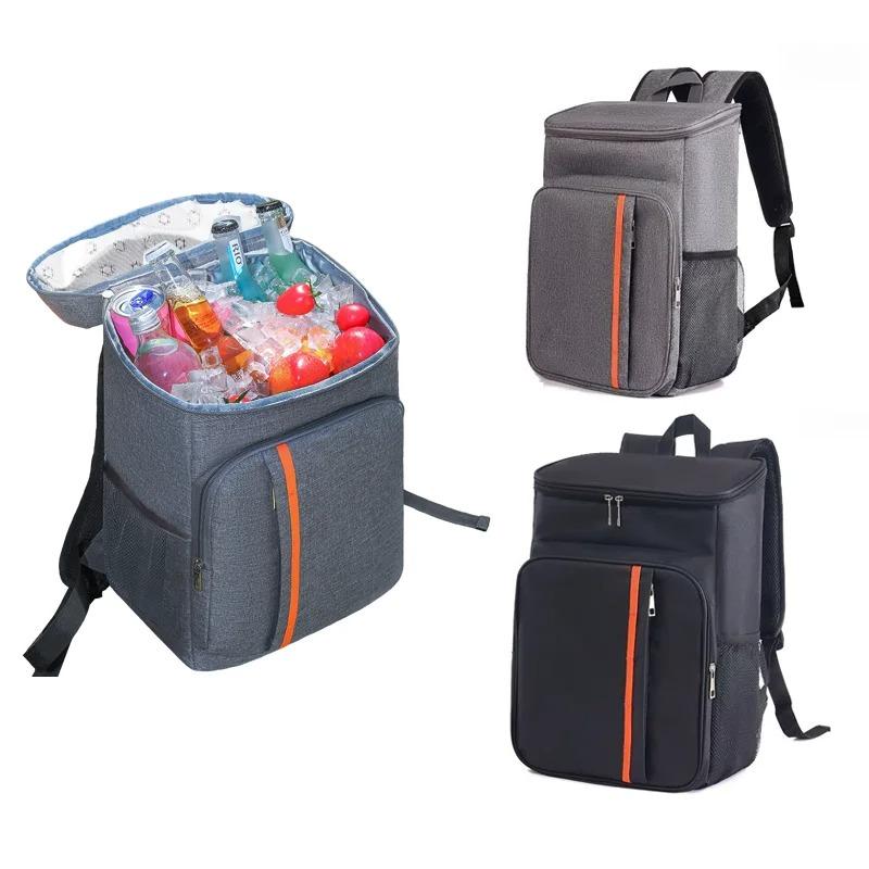 Large Capacity Double Shoulder Insulated Bag Durable Oxford Cloth Picnic Camping Sports Backpack for Outdoor Cold Ice Retention