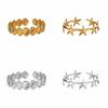 Starfish Shell Bracelet Gold Color Vintage Cuff Bracelets Elegant Opening Bangles  Girl