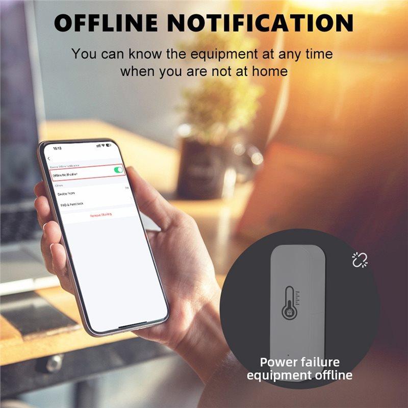 Tuya Wifi Smart Temperature Humidity Sensor 3Pcs Indoor APP Controlled Monitoring For Alexa Google Home Assistant