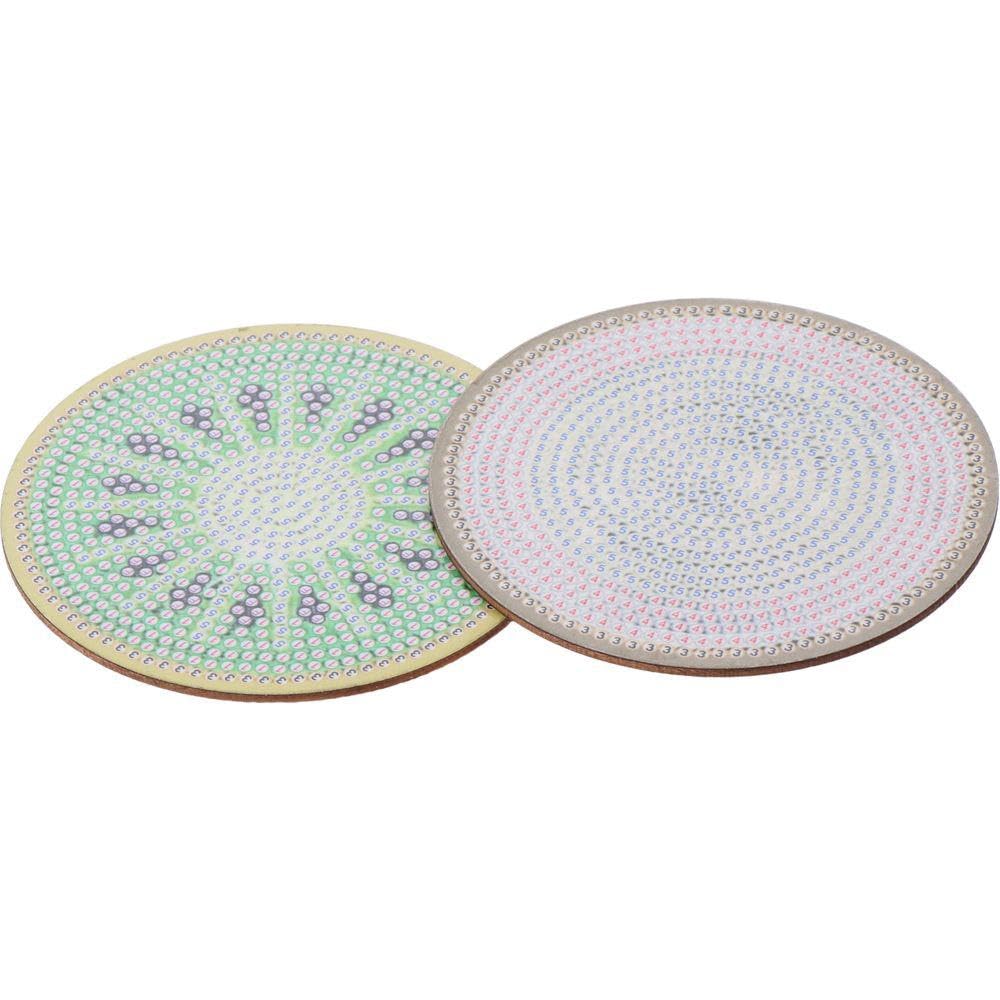 8 Diamond DIY Painting Fruit Coaster Painting DIY Diamond Art Craft Coasters, Kit,
