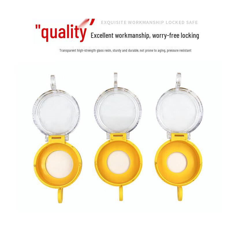 Industrial Emergency Stop Button Lockout Box with Transparent Cover