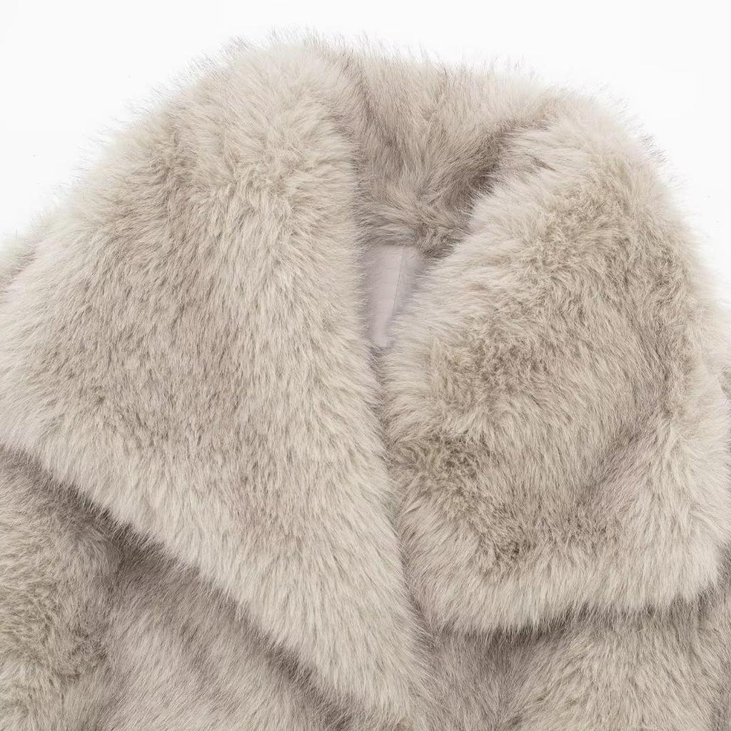 Women's Fox Fur Coat Female Fall and Winter New Fur Coat