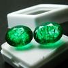 Natural Green Emerald Loose Gemstone Oval Cut 16 Ct Pair for Jewelry Making and Gem Collections