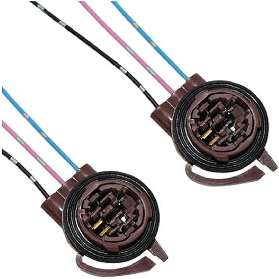 2PCS 3156 3157 Pre-Wired Harness Sockets, Car LED Bulbs Socket Adapters, Bulb Pigtail Socket Plug Connectors for Turn Signal Bulb Brake/Tail Light #3157/2PCS