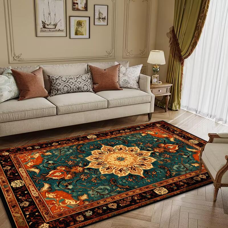 Persian Luxury Retro Carpet Living Room Large Size Rug Non-slip Coffee Tables Mat Home Decoration Bedroom Lounge Rug Tapis Salon