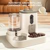 2-in-1 Cat Dog Food and Water Dispenser Automatic - Cute Integrated Feeder Bowl Gravity Pet Water Food Dispenser Non-Leak
