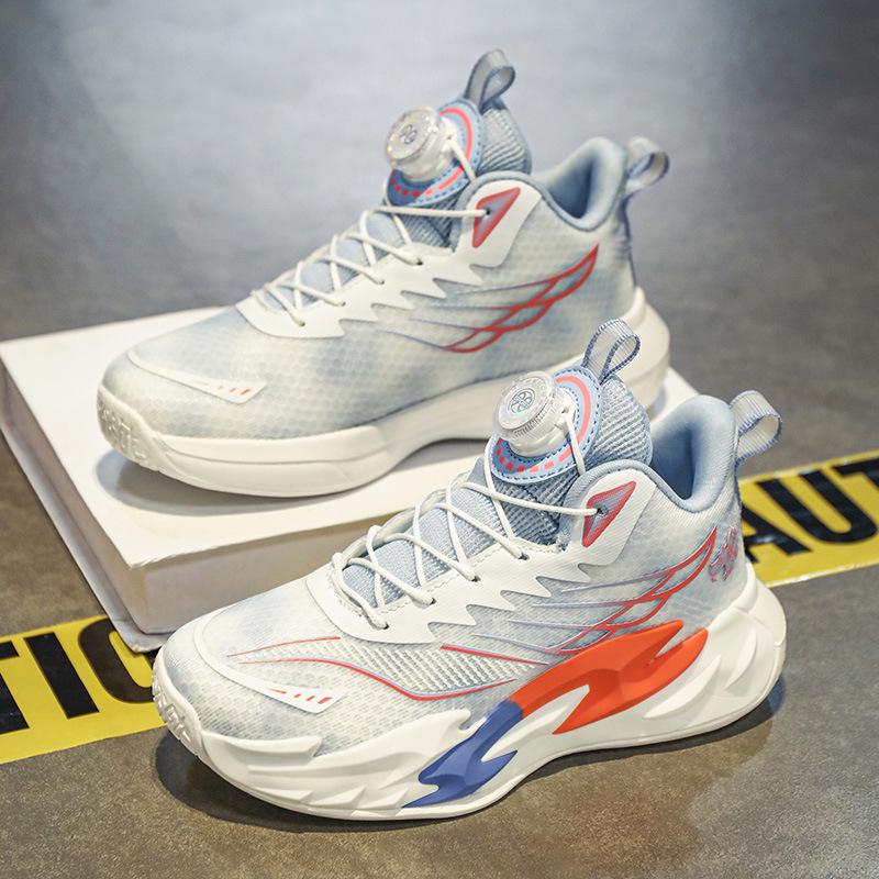 2026 Kids' Breathable Non-Slip Basketball Shoes for Boys & Girls - Mesh Training Sneakers