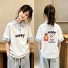 Girls' Trendy Korean-Style Summer Plaid Polo Shirt