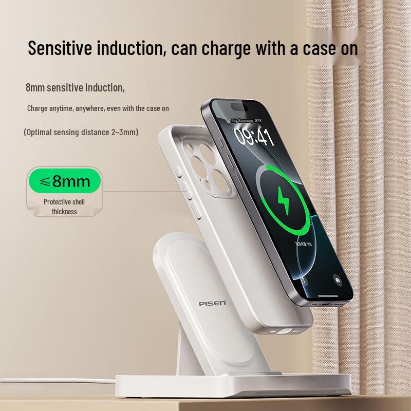 Pisen 15W 3-in-1 Wireless Charging Stand