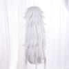 Kuzuha Cosplay Perfect for and Festivals Wig, White/Silver, Heat-Resistant, 80cm, Cosplay, Photoshoots,