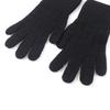 Excellent HERMES Gloves Serie Metal H Design Knit Gloves Black Wool Mens S Used