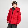 DuoDuoJia Boys' 3-Proof Hooded Duck Down Jacket
