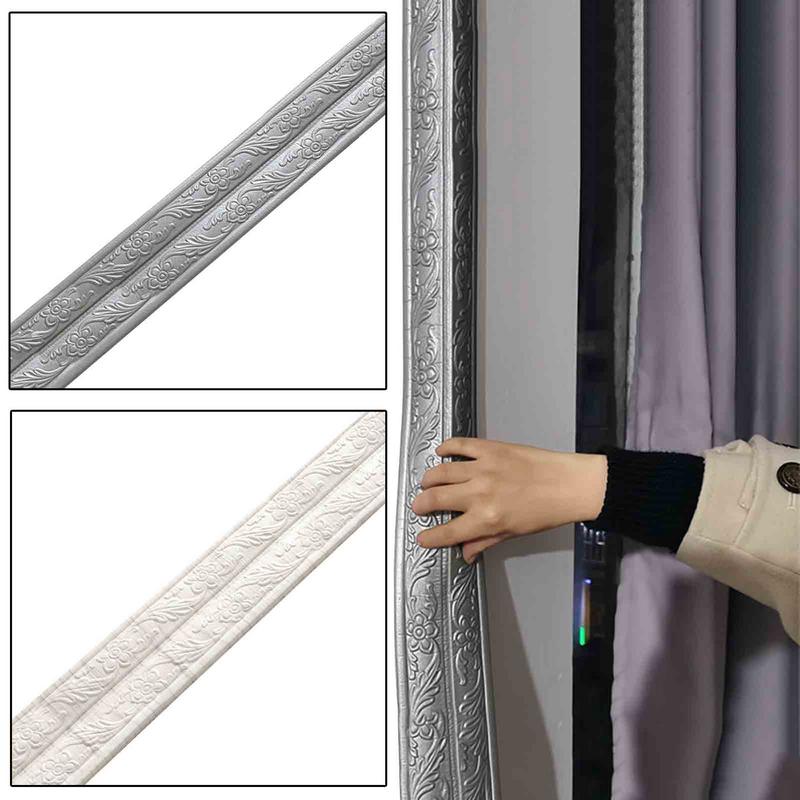 Self Adhesive Corner Line 3D Foam Wall Edge Strip Stickers Self Adhesive Waterproof Ceiling Decoration Flexible Molding Trim