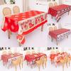Decoration Christmas Printed Tablecloths Creative Desktop Dress Supplies Up