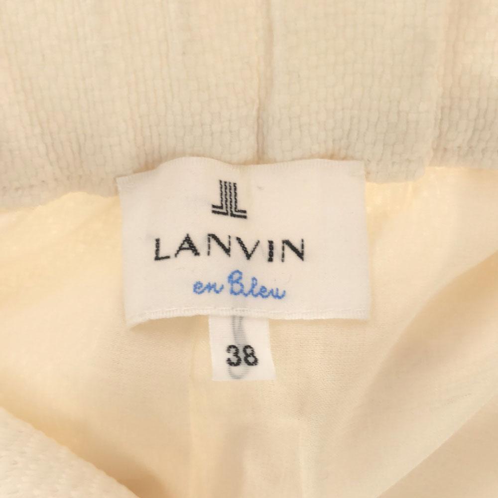 LANVIN en Bleu Made In Japan Cropped Pants 38 White Women Used