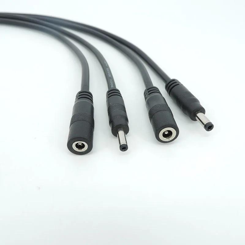 3.5x1.35mm DC male female extend connector cable Power supply Plug with extension wire DC female and Male plug adapter