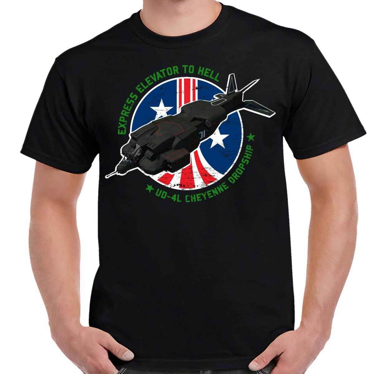 Express Elevator To Hell Dropship Adult T-Shirt S