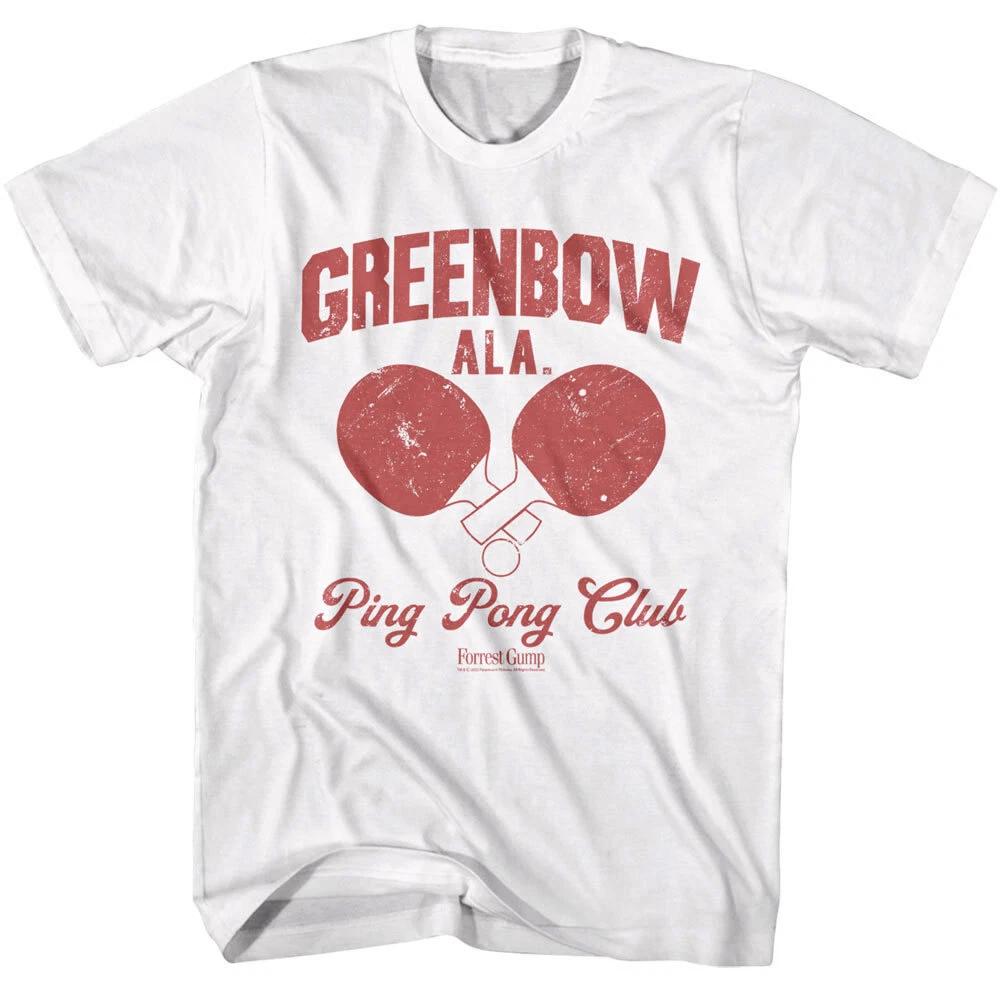 

Forrest Gump Greenbow Ping-Pong Club Men s T Shirt Alabama Table Tennis Team 3XL
