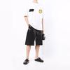 WE11DONE Ss22 Logo Heart Pattern Printed Round Neck Short Sleeve T-Shirt Unisex T-Shirts White WD-TT1-22-672-U-WH