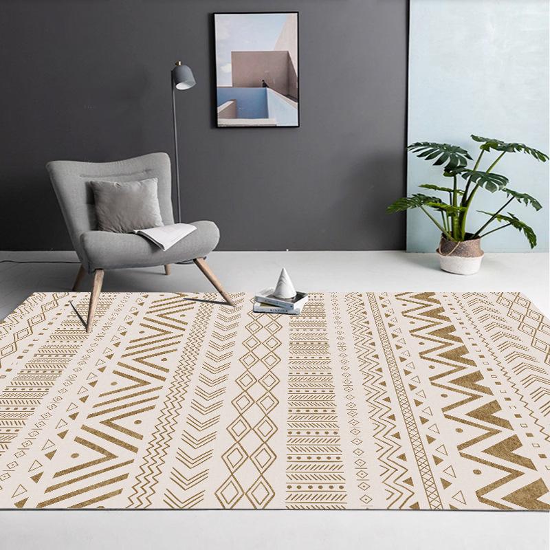 

Марокканский ретро-стиль Нескользящий моющийся коврик для пола из искусственного кашемира для гостиной 40*60 cm