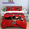 Pippi Longstocking Custom Name Pattern Bedding,Quilt Set Quilt Cover Pillowcase Home Birthday Gift(1 * duvet cover + 2 * pillowcase, without core)