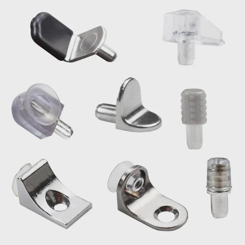 Transparent Movable Wardrobe Panel Bracket for Glass or Wooden Partition