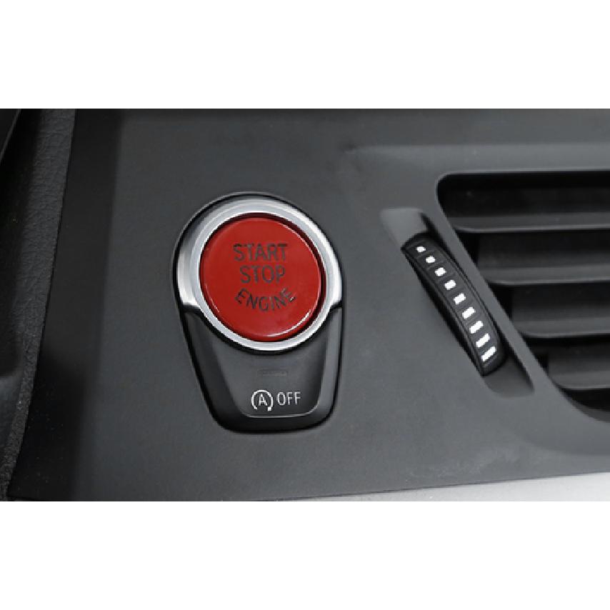 For BMW X5 X6 F15 F16 2014-2018 ABS Red Ignition Switch Start Button Frame Trim