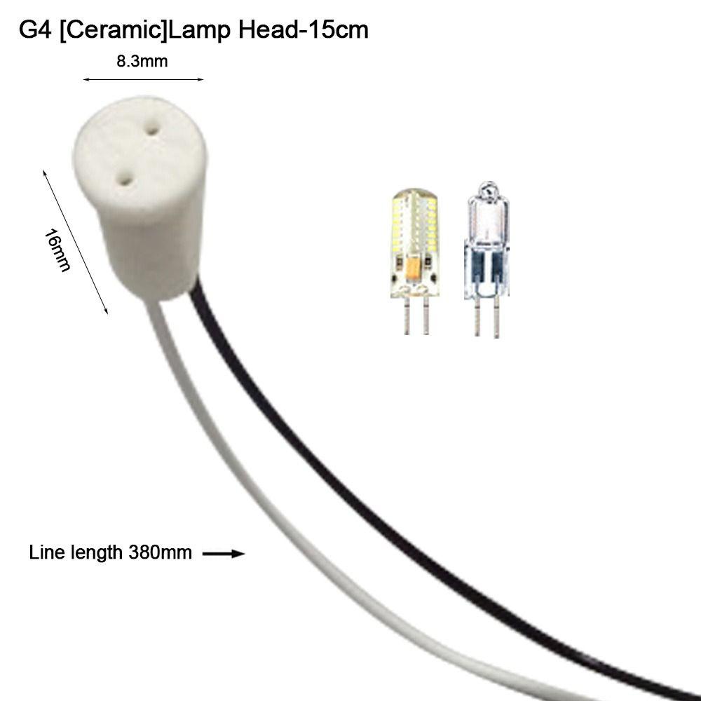 High Quality Wire Connector Lamp Holder G4/G5.3/G9 G4 Socket Plug Bulb Base Ceramic Head 10cm Lamp Socket for Halogen lamp