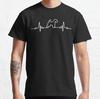 NWT Minimalist Heartbeat Wire Fox Terrier Funny Dog Animal Unisex TShirt