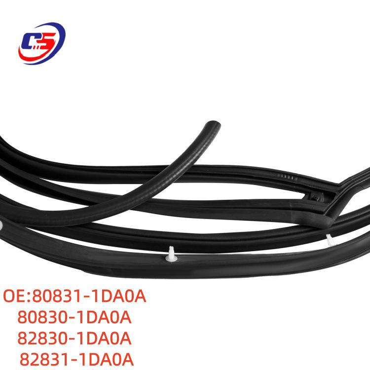 Front Door Sealing Strip 80830/80831-1DA0A for 08-13 Nissan X-TRAIL.