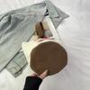2025 Portable Bucket Bag Hand-Carrying Out Ins Canvas Bag Cute Girl Mobile Phone Female Bag