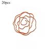 Rose Flower Shaped Metal Paper Clips Cute Floral Decorative Clips Office School Journaling Scrapbooking Document Organization