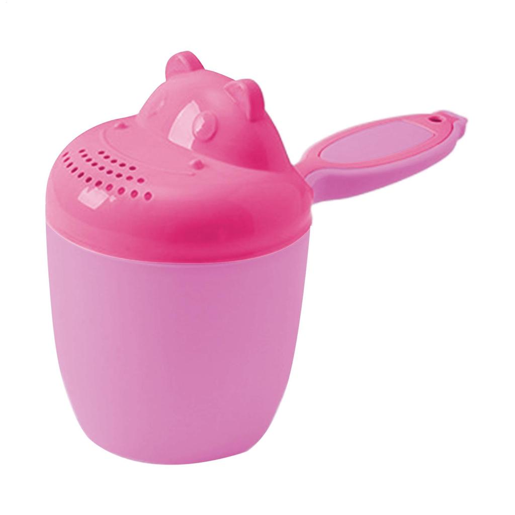 Cute Cartoon Baby Bath Caps Toddle Shampoo Cup Children Bathing Bailer Baby Shower Spoons Child Washing Hair Cup Kids Bath Tool