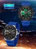 Sanda Men's Multifunctional Sports Watch with Three-Time Zone Dual Display & Waterproof Design