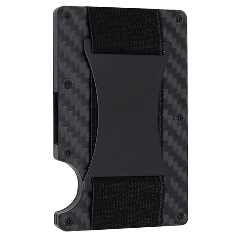 Carbon Fiber RFID-Blocking Minimalist Men's Card Holder Wallet